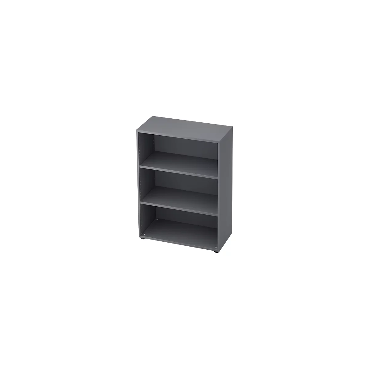 Bibliothèque étagères TOPAS LINE, 3 HC, panneau de particules, l. 400 x P 800 x H 1100 mm, graphite