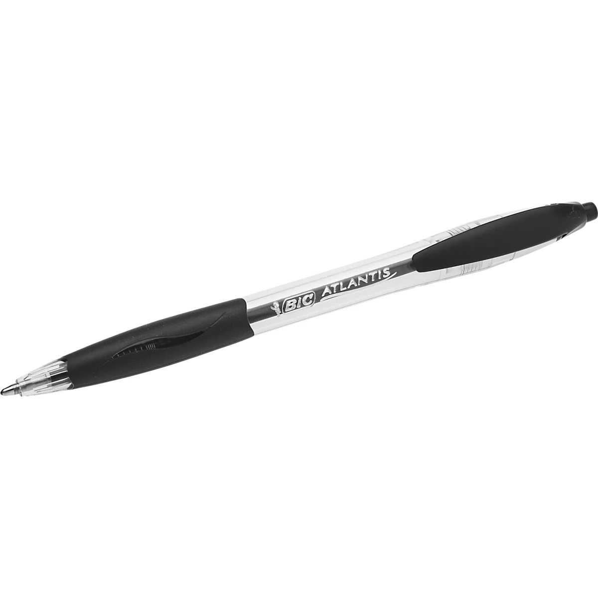 BIC Atlantis Classic Druckkugelschreiber mit mittlerer Spitze, Schwarz, 36er Vorteilspack