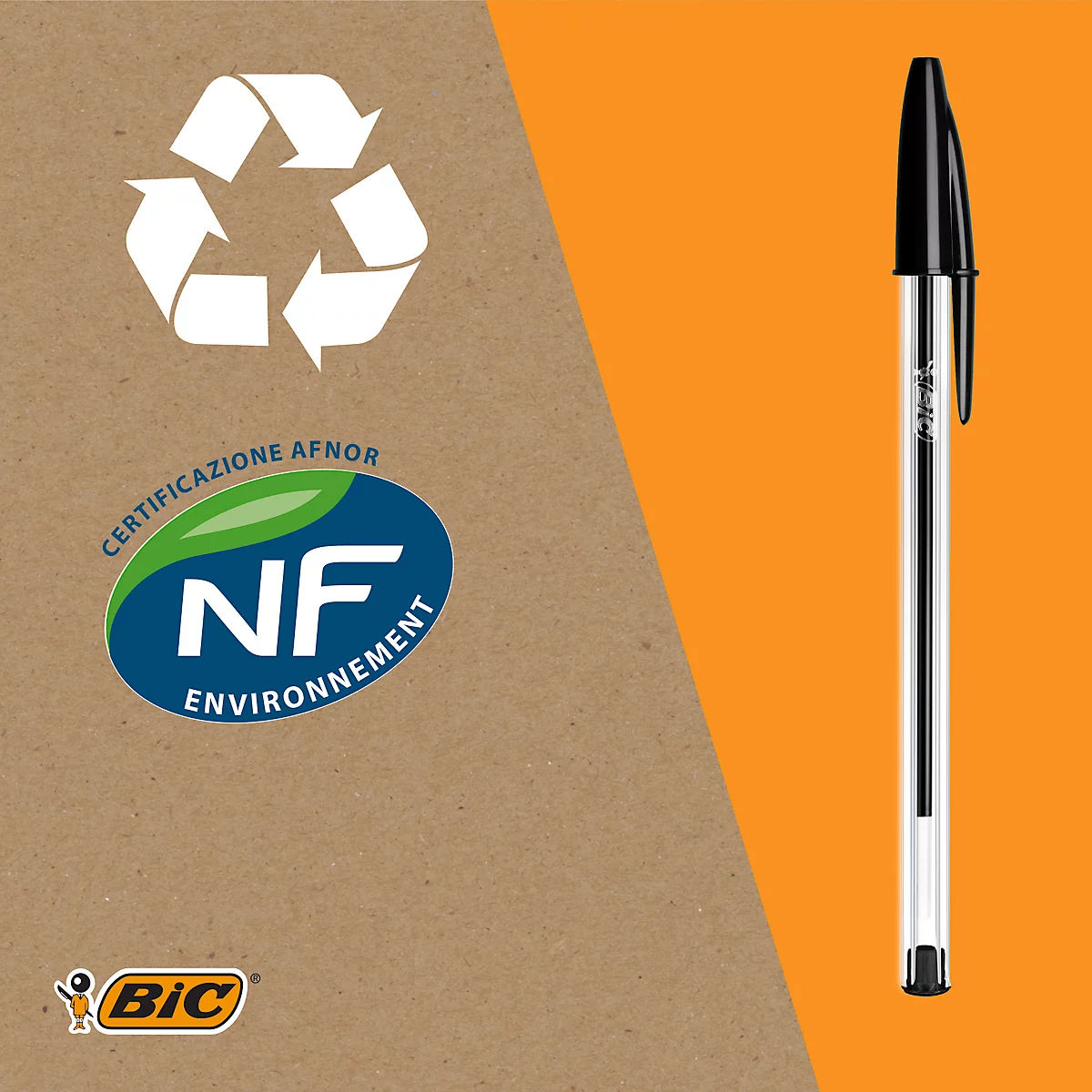 BIC Cristal balpen, zwart, 50 stuks
