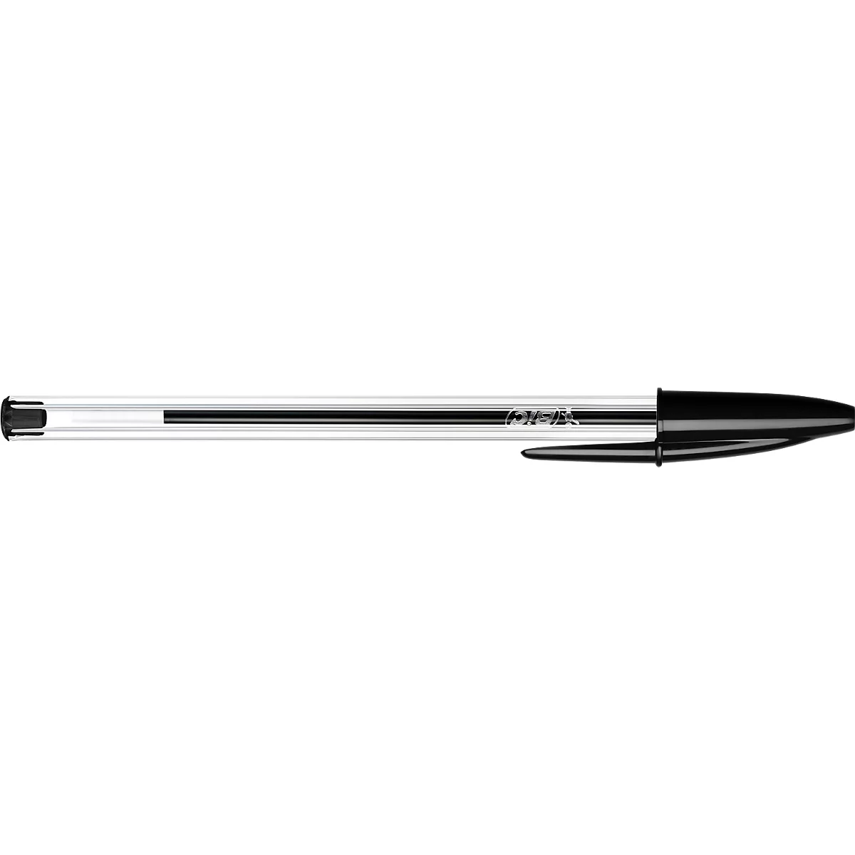 BIC Cristal Original Kugelschreiber Schwarz, 10er Box, 1,0 mm, mittlere Spitze