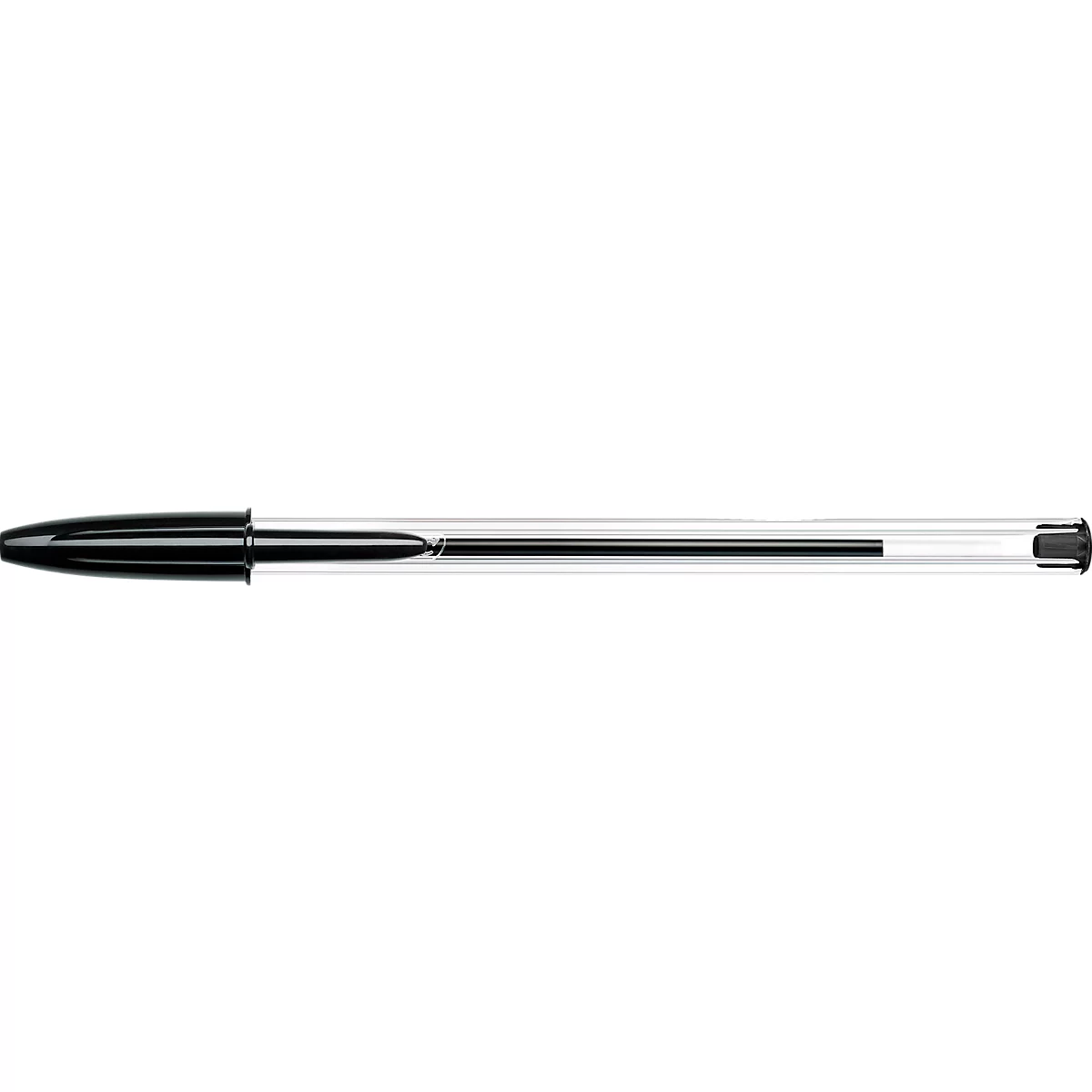 BIC Cristal Original Kugelschreiber Schwarz, 10er Box, 1,0 mm, mittlere Spitze