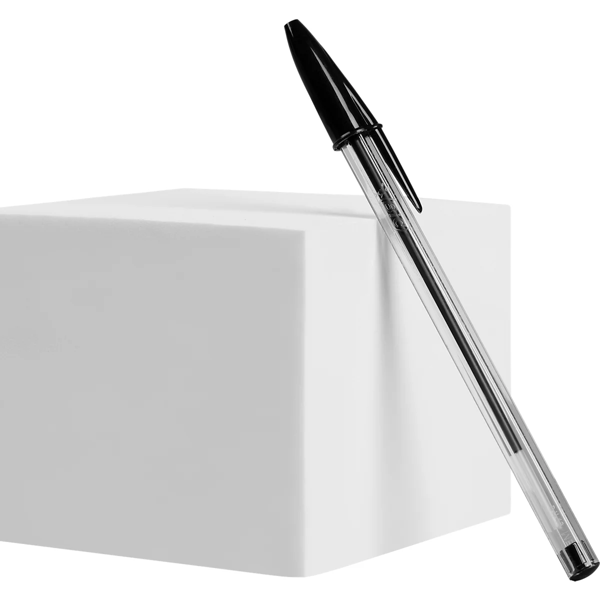 BIC Cristal Original Kugelschreiber Schwarz, 10er Box, 1,0 mm, mittlere Spitze