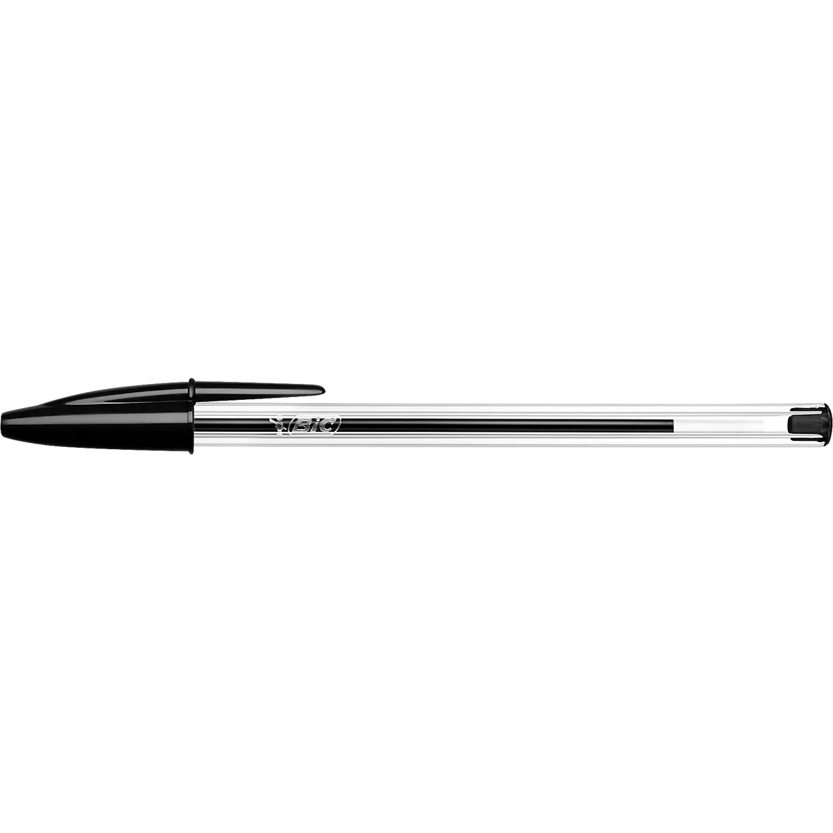 BIC Cristal Original Kugelschreiber Schwarz, 4er Box, 1,0 mm, mittlere Spitze