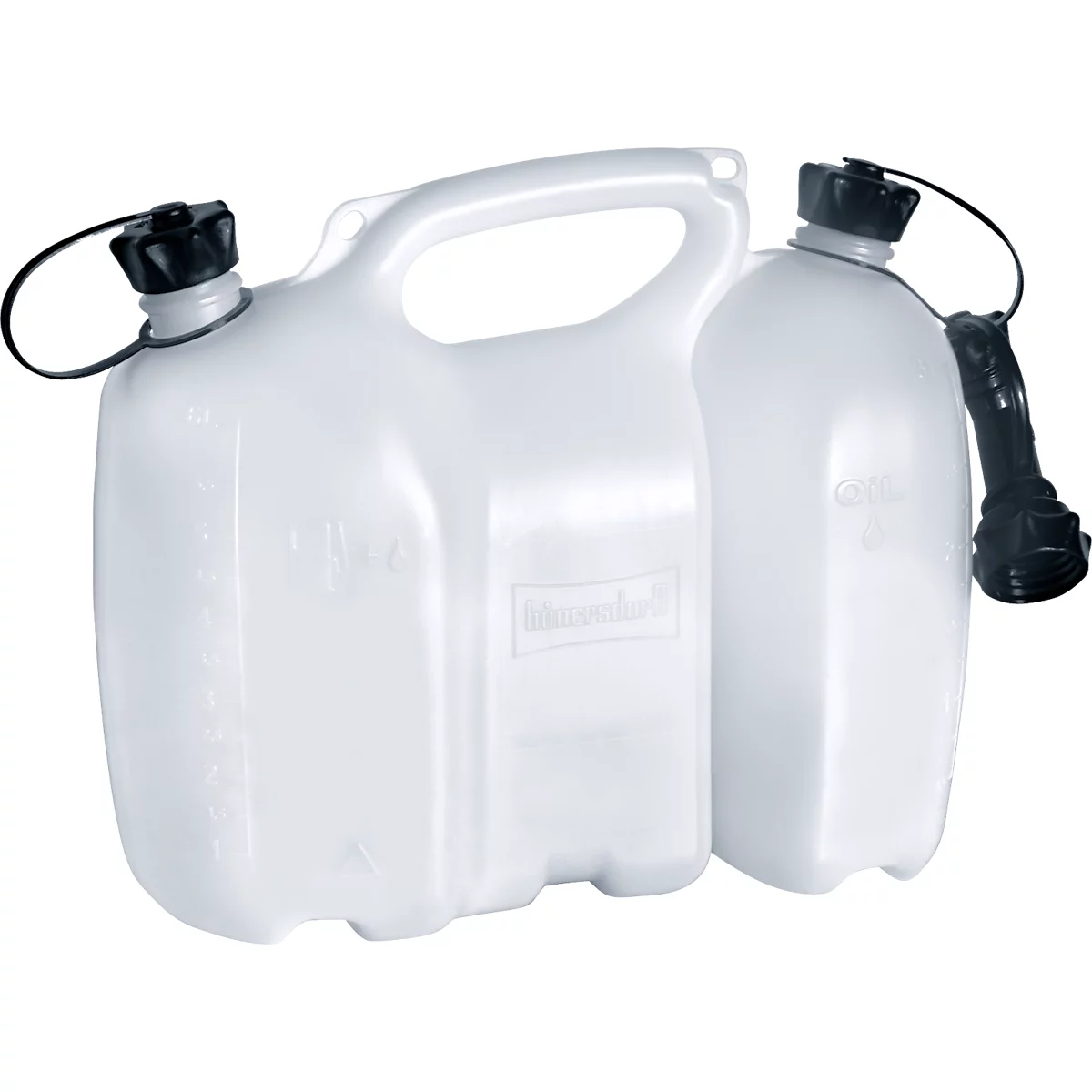 Bidon double pour essence et huile - 6 et 3 litres