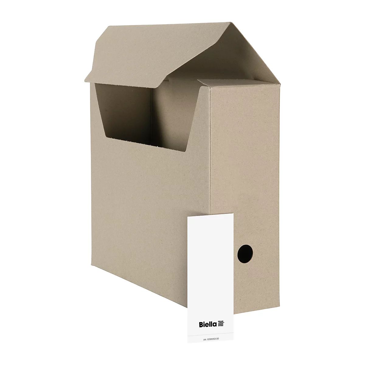 Biella Archivschachtel zur Selbstmontage A4, beige, 10 Stück