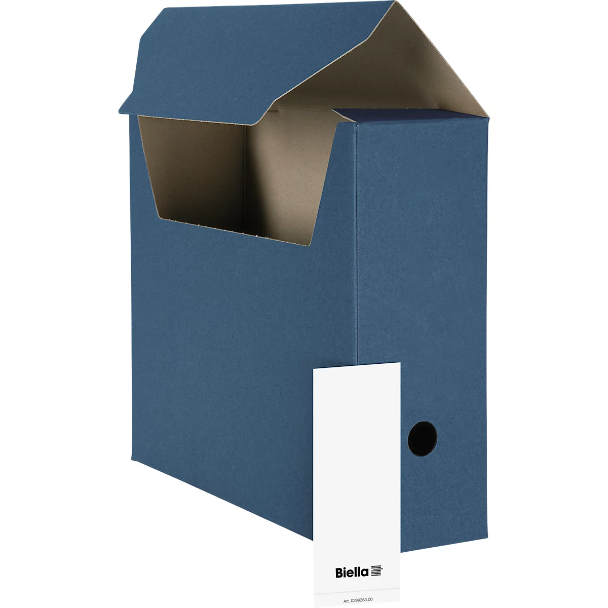 Biella Archivschachtel zur Selbstmontage A4, blau, 10 Stück