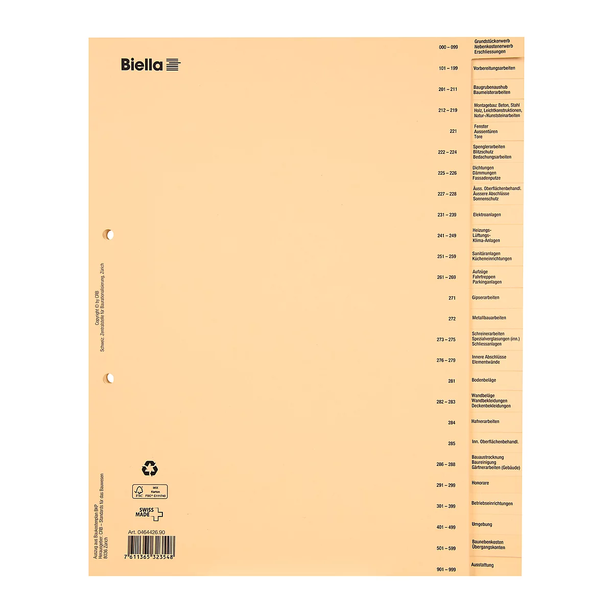 Biella Bauabrechnungsregister, A4