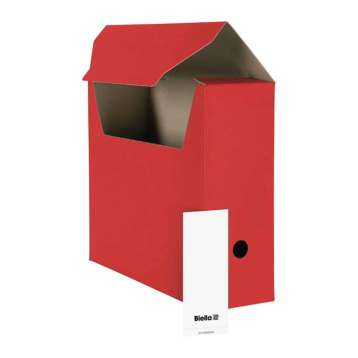 Biella boîte d'archive à monter A4, rouge, 10 pièces