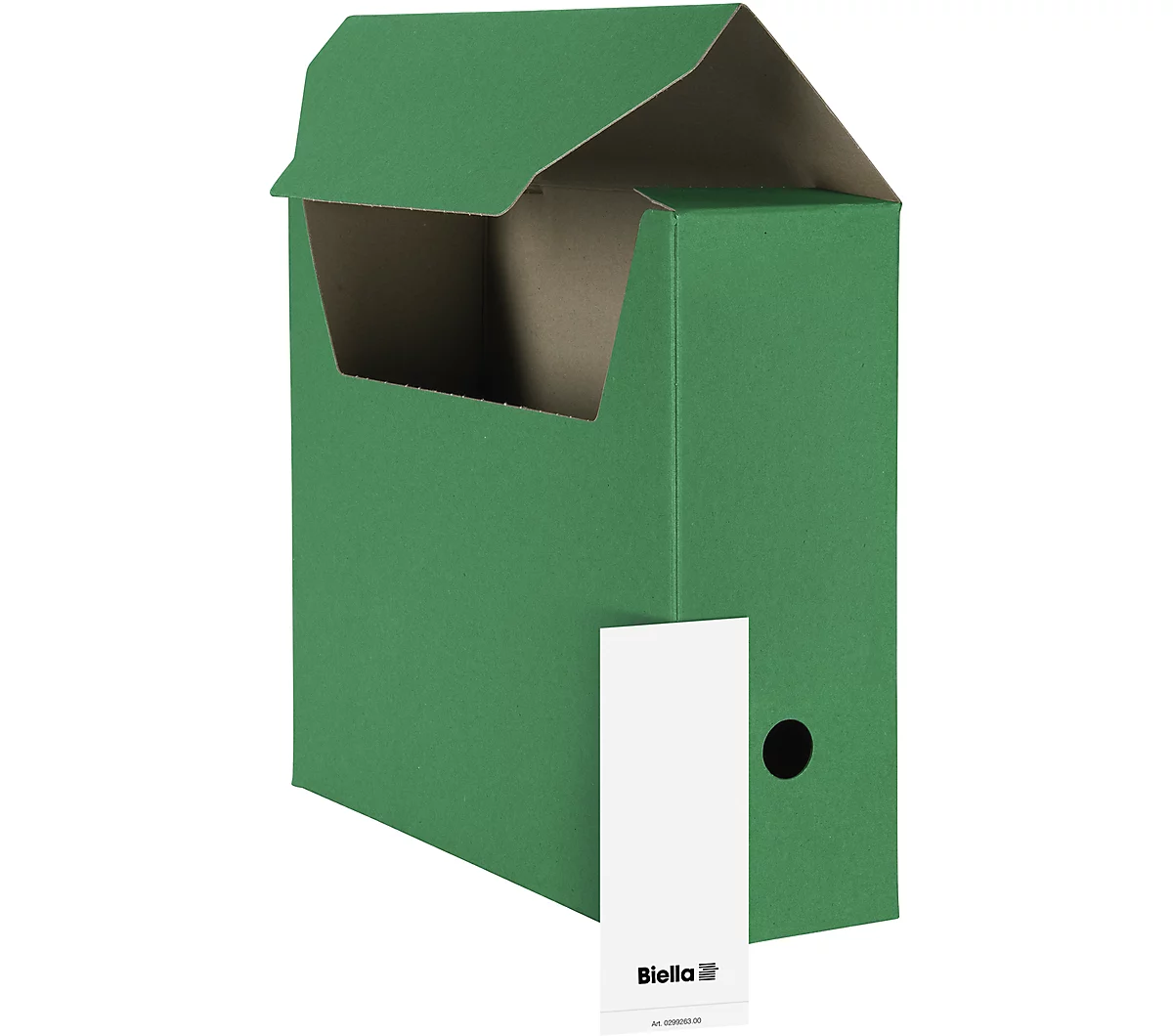Biella boîte d'archive à monter A4, vert, 10 pièces