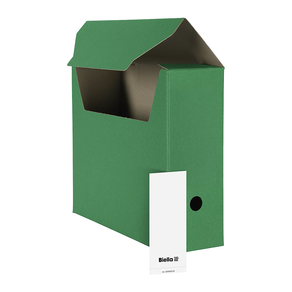 Biella boîte d'archive à monter A4, vert, 10 pièces