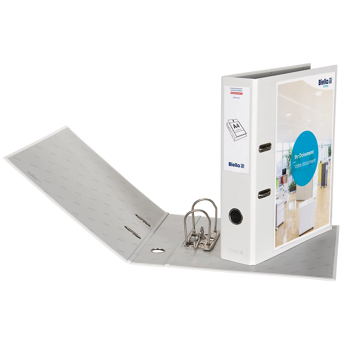 Biella Bundesordner® Creative A4, 40mm, weiss