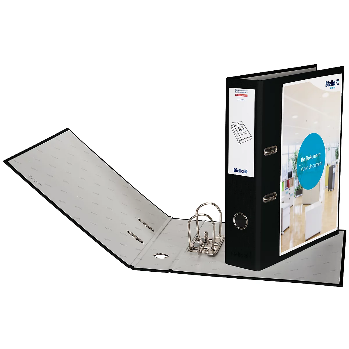 Biella Classeur fédéral® Creative A4, 70 mm,, noir