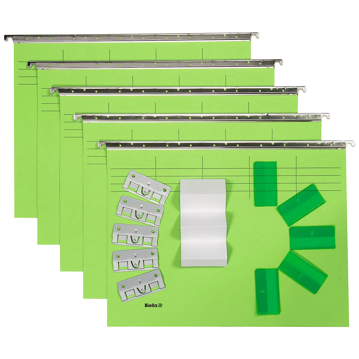 Biella jeux de dossiers suspendus Original, A4 25 cm, vert claire