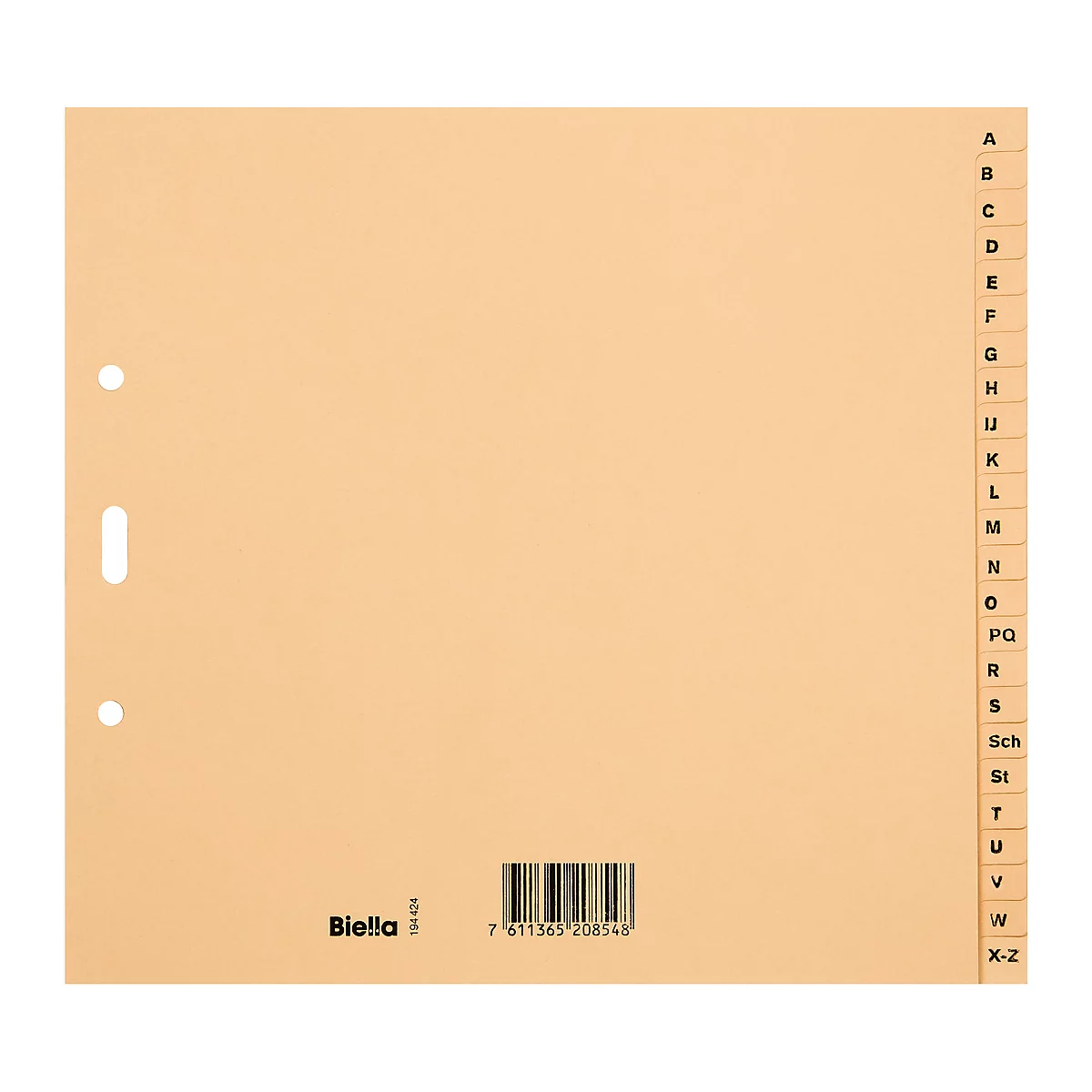 Biella Papier-Register, teildeckend, 25 Stück, 