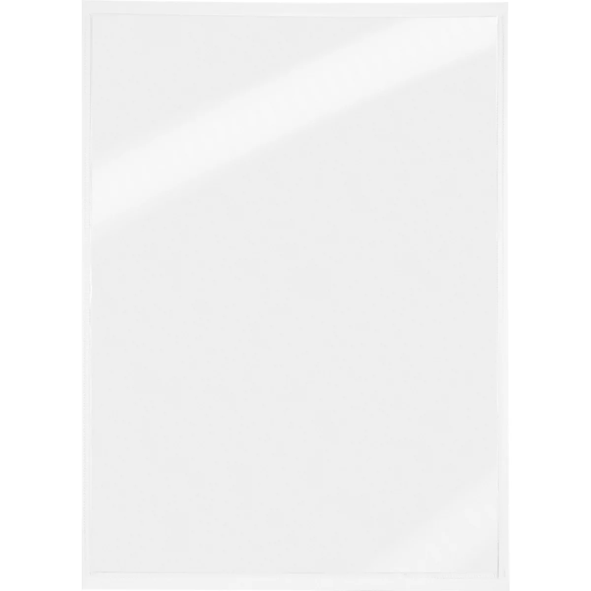 Weisses quadratisches Bild, mit einem hellen diagonalen Lichtstrahl von links oben nach rechts unten.