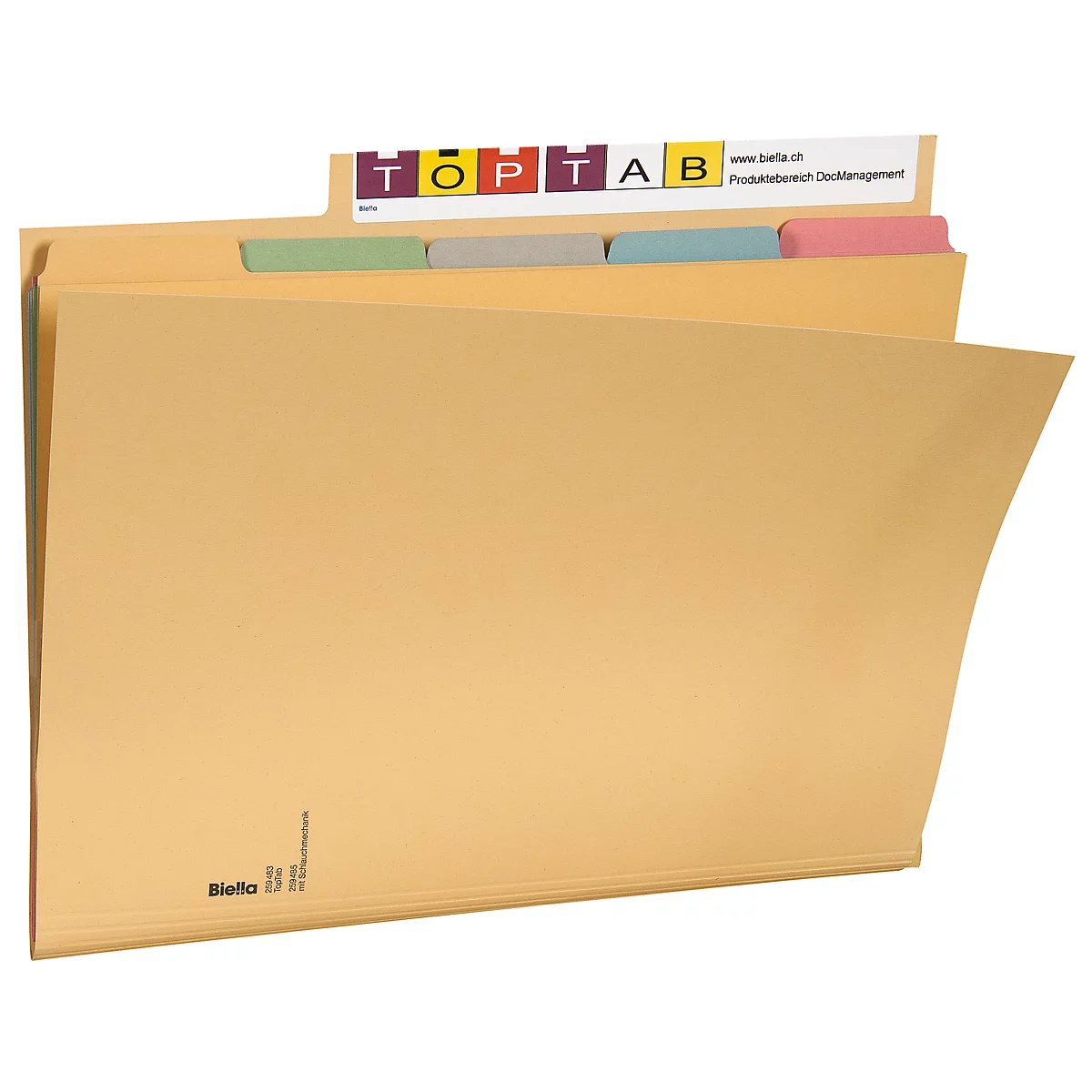Biella Registermappe A4 Set à 5 Mappen farbig