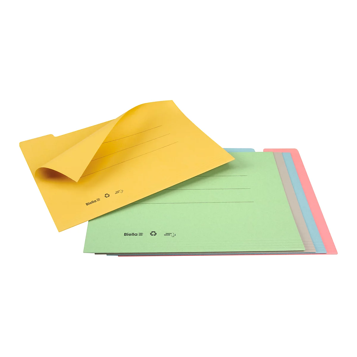 Biella Registermappe A4 Set à 5 Mappen farbig