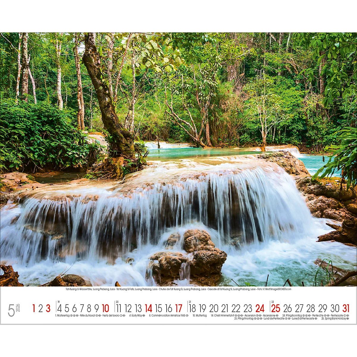 Bildkalender Korsch Naturwunder 2026, mit Natur-Fotomotiven, B 300 x H 420 mm, Papier
