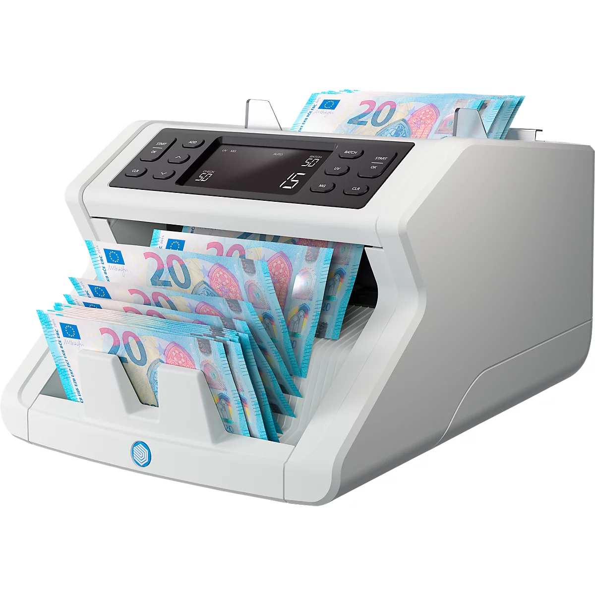 Biljettenteller en -tester Safescan 2250, met 3-voudige valsgelddetectie