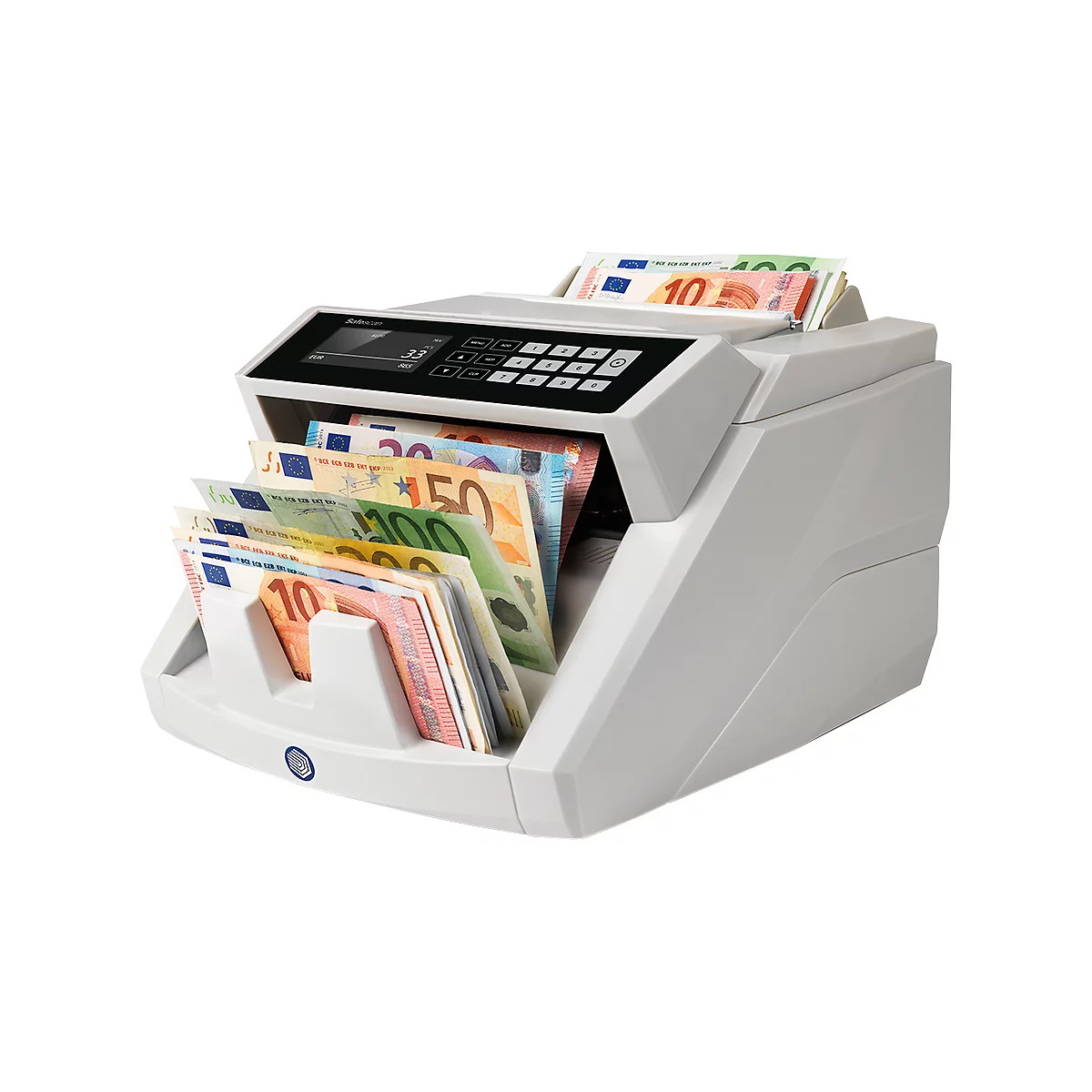 Biljettenteller en -tester Safescan 2465-S, volautomatische waarde- en stukstelling