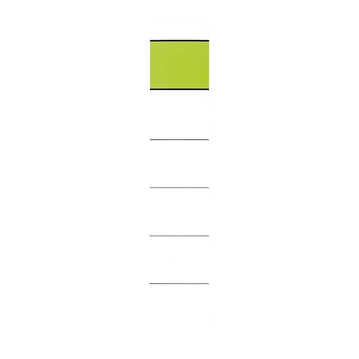 A light green bar above several horizontal lines against a white background.