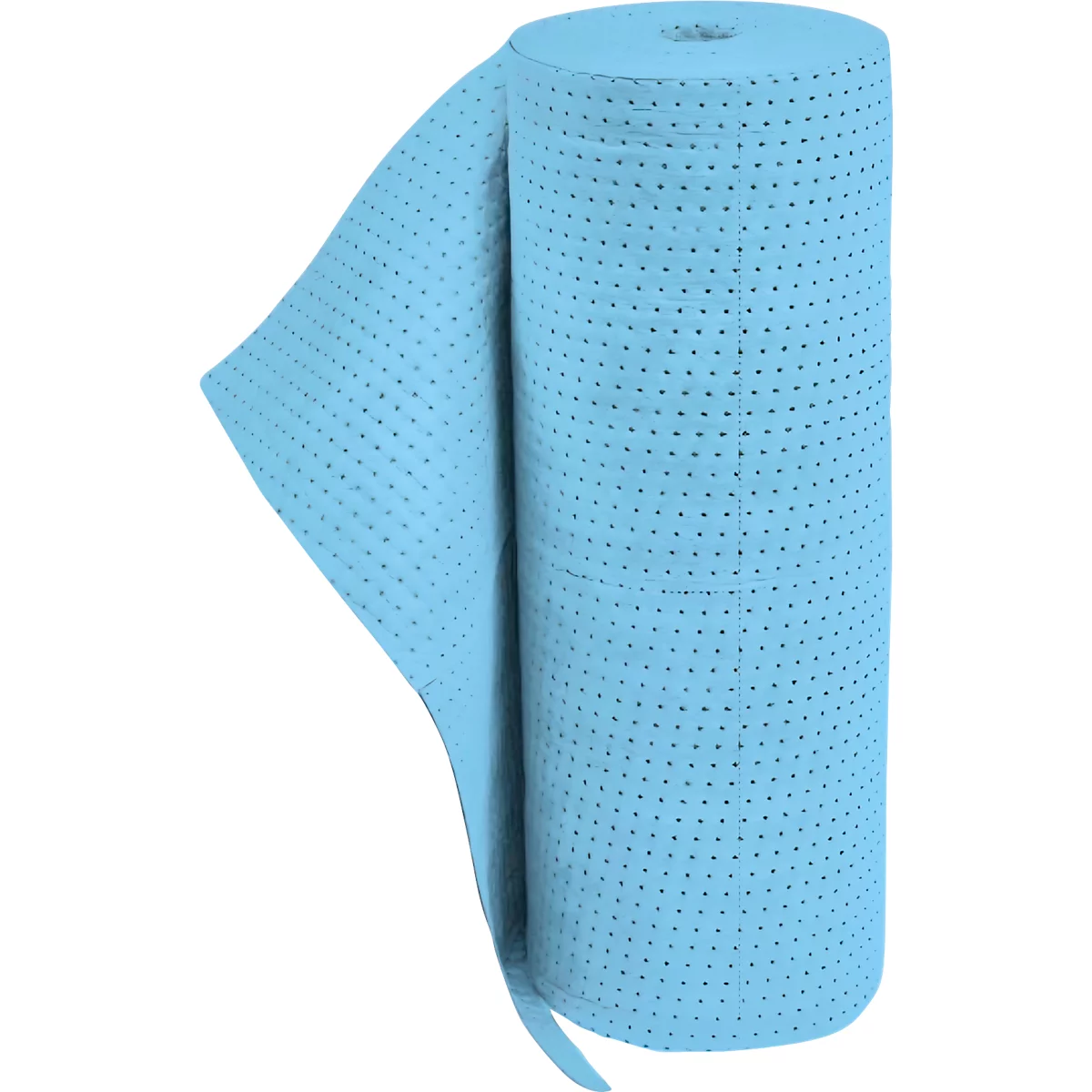 Light blue perforated roll paper, partially unrolled, showing a texture.