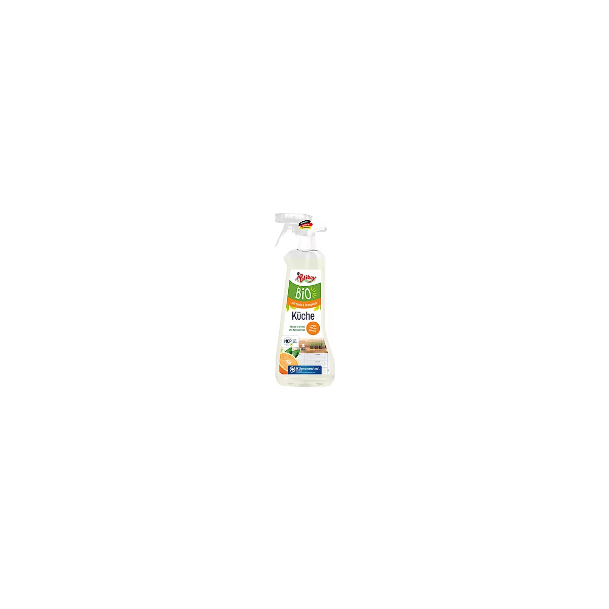 Bio Küchenreiniger POLIBOY, gegen Fett & Verschmutzungen, mit Orangenduft, 500 ml