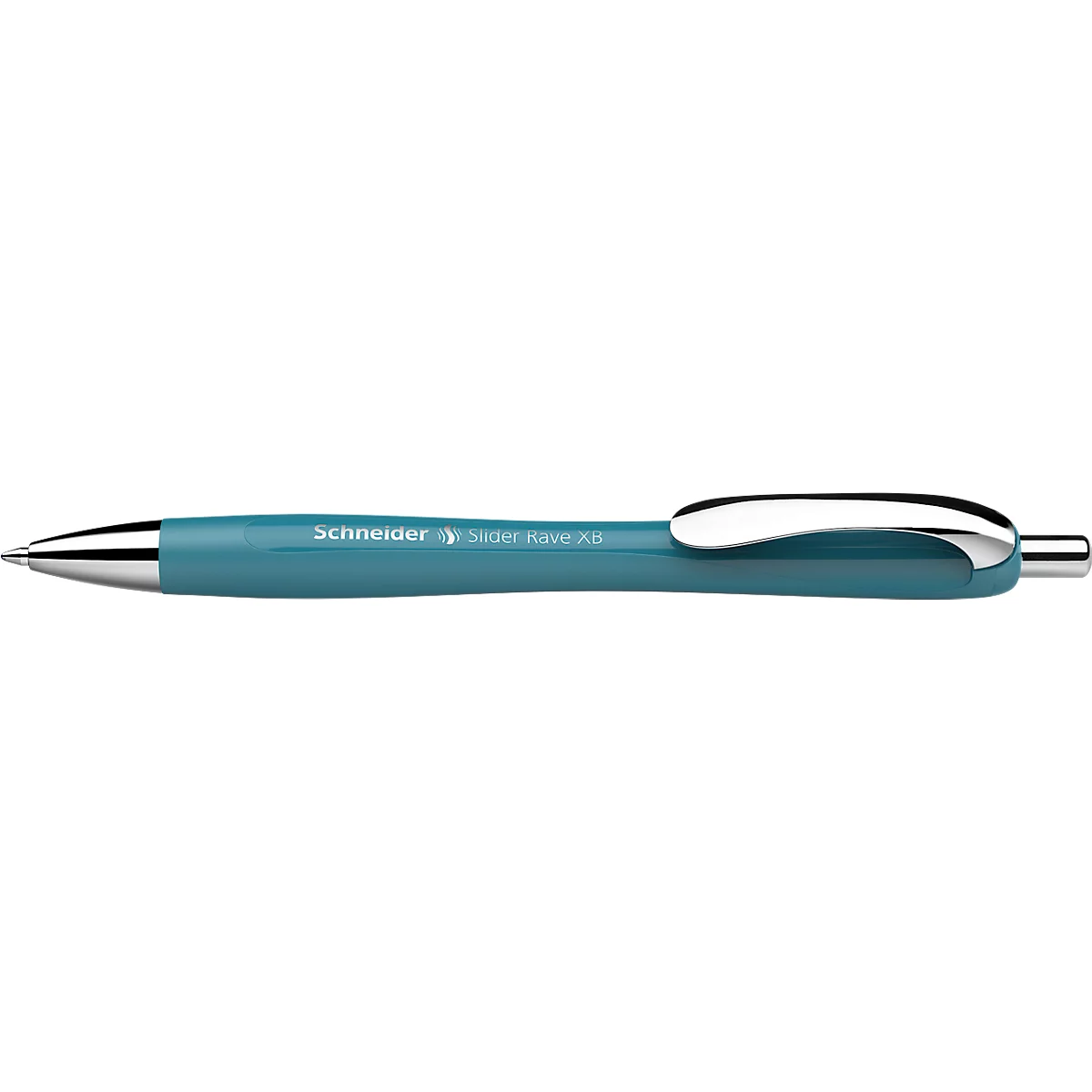 Biros Slider Rave, groenblauw, 5 stuks