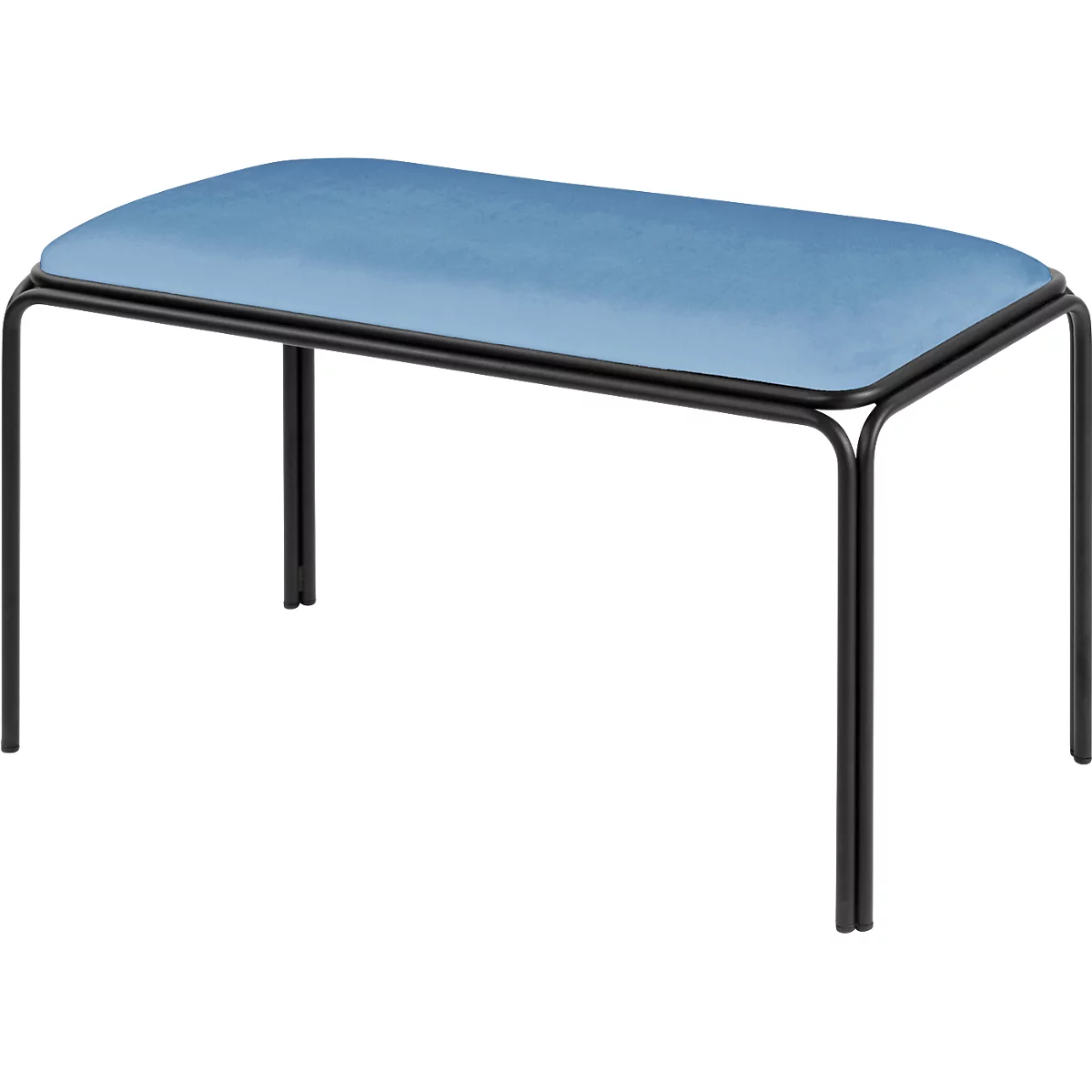 Bistrobank, zitting blauw fluweel
