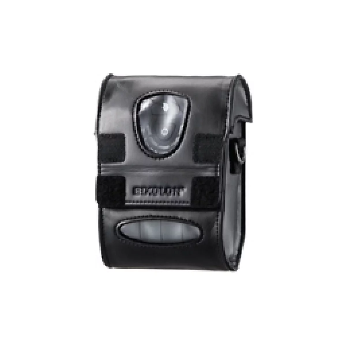 Schwarze Kameratasche mit Sichtfenstern und Klettverschlüssen, Marke "GOKOLOT".