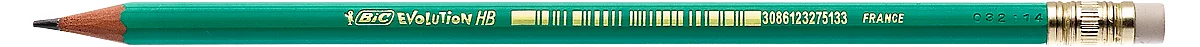 Bleistift BIC® Evolution, 12 Stück, mit Radiergummi