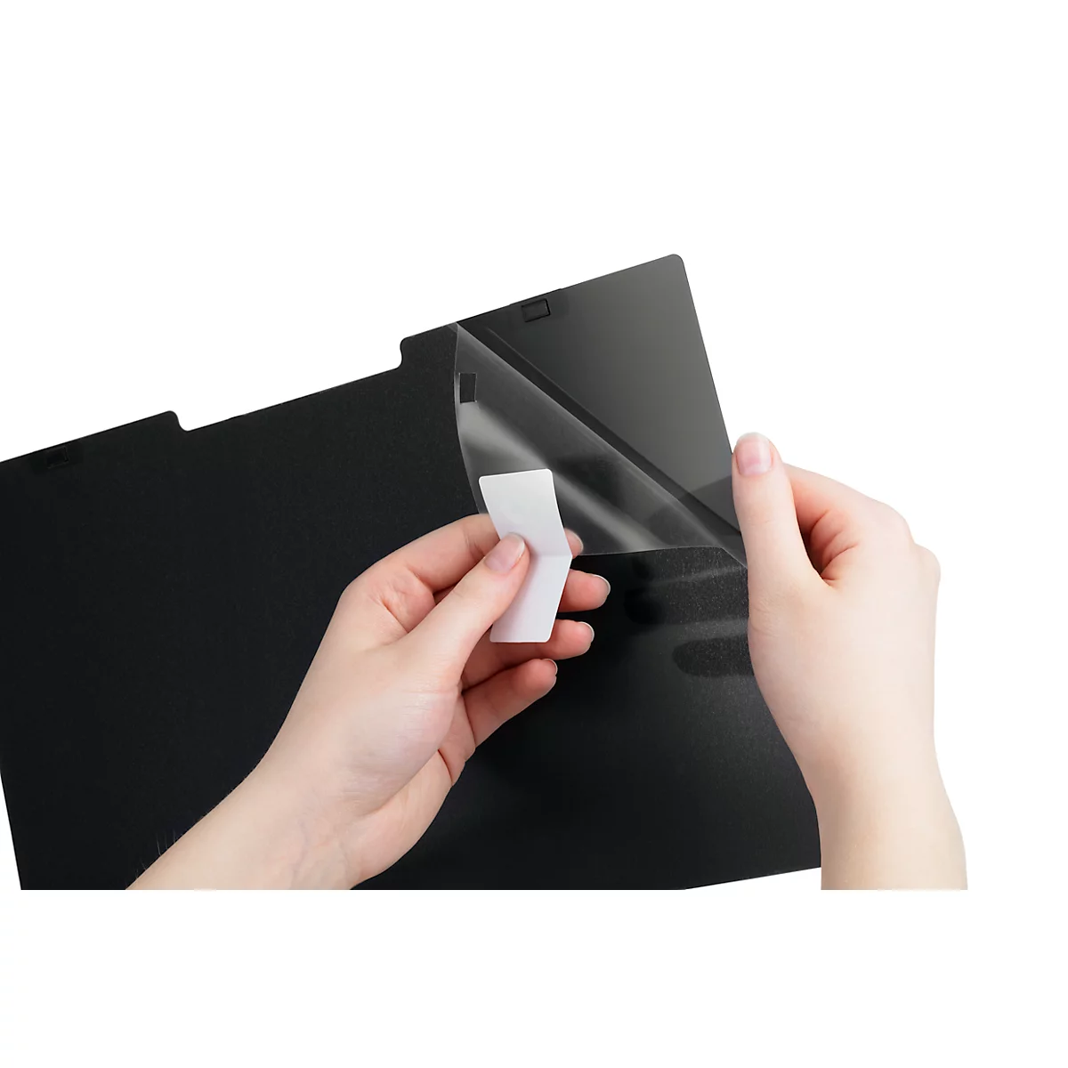 Blickschutzfilter Durable MAGNETIC, für Notebooks & Touchscreens mit 15,6'' & Bildformat 16:9, inkl. Dokumententasche & Mikrofasertuch, anthrazit/grau