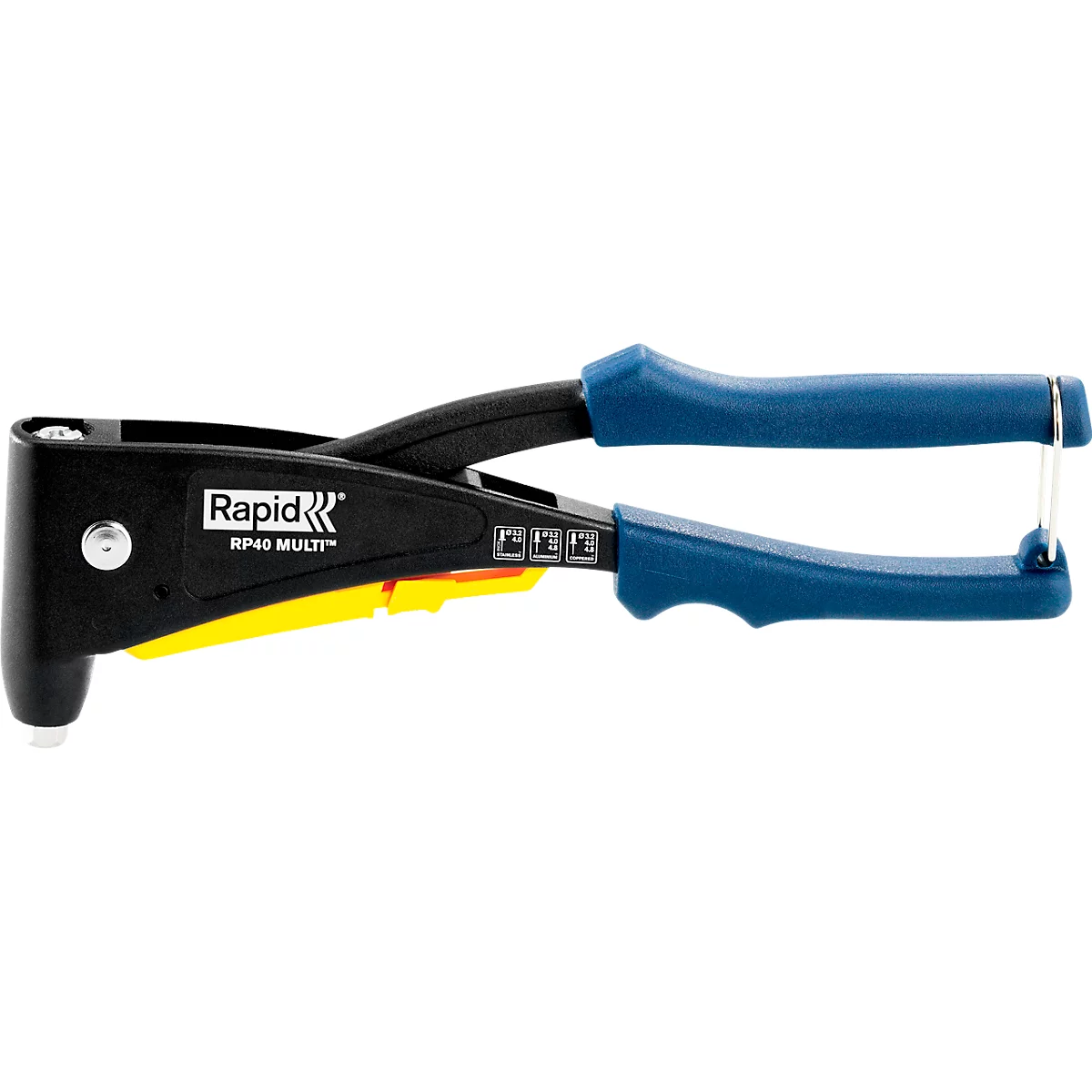 Blindklinktang Rapid RP40 Multi™, voor klinknagels met 3,2/4,0/4,8 mm, incl. meetgereedschap, 3 boren, 150 klinknagels