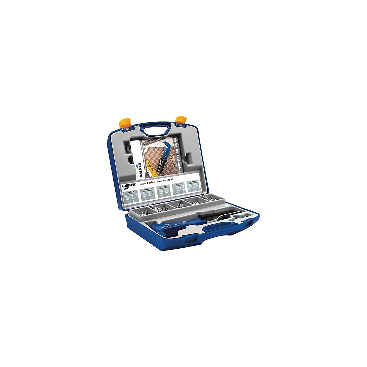 Blindnietsortiment Junior -Nietbox 352tlg.NTX u.Blindniete Alu/Stahl,St