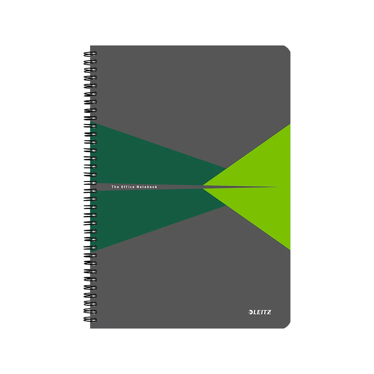 Bloc collège Office 449500 LEITZ®, format A4, PP, quadrillé, vert