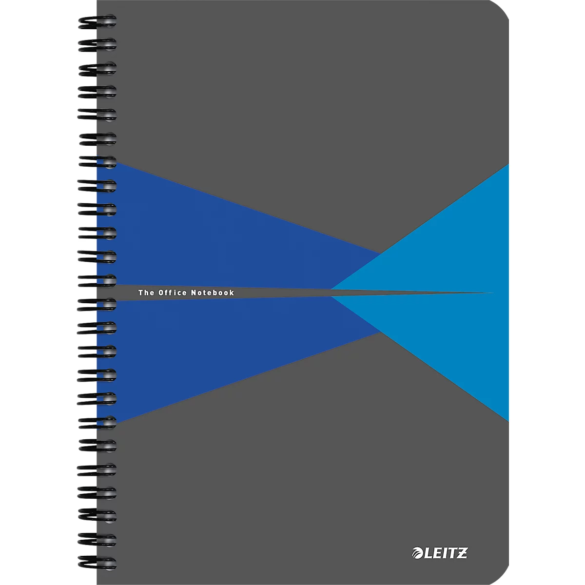 Bloc collège Office 449800 LEITZ®, format A5, PP, quadrillé, bleu