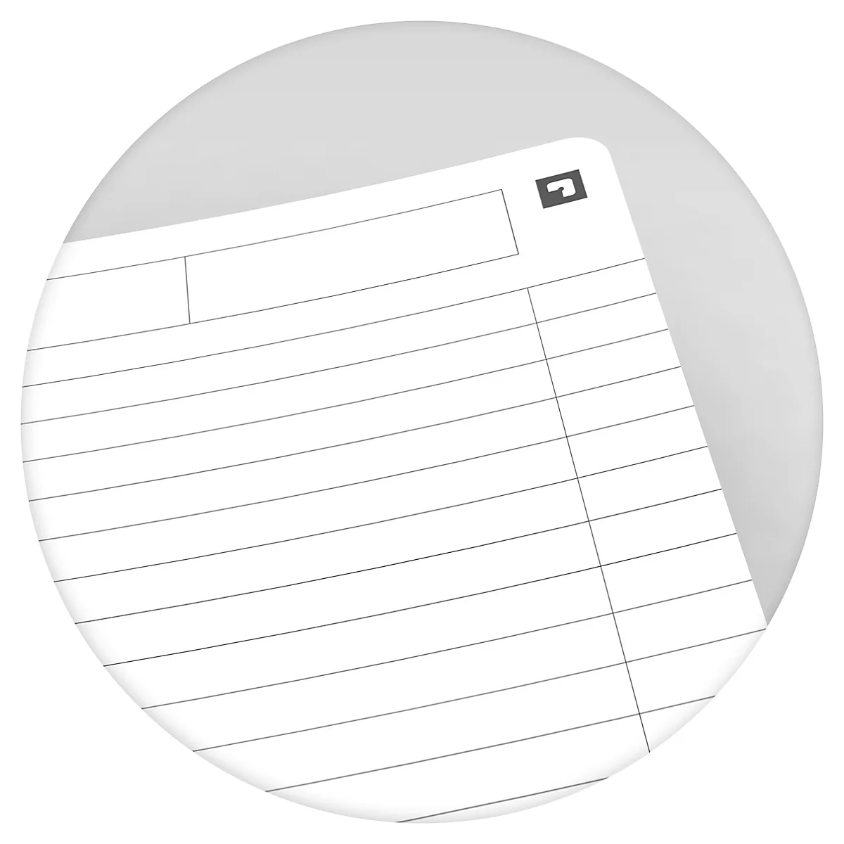 Bloc collège Office Oxford, format A4+, 70 feuilles lignées, lot de 5, noir