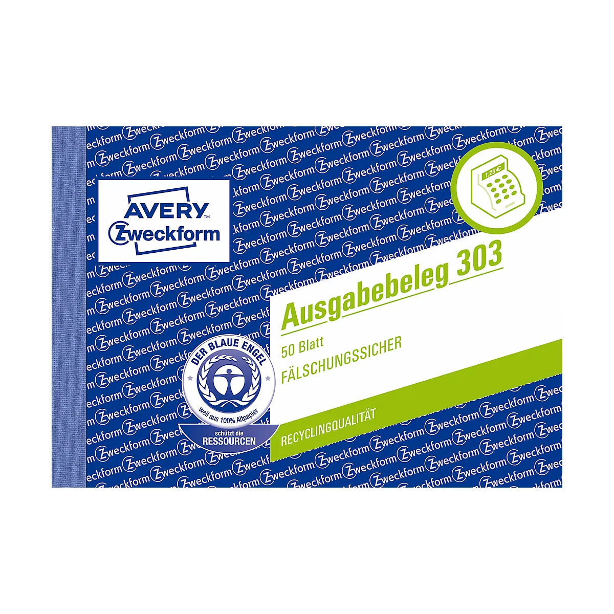 Bloc d'entrées de recettes n°303 AVERY Zweckform