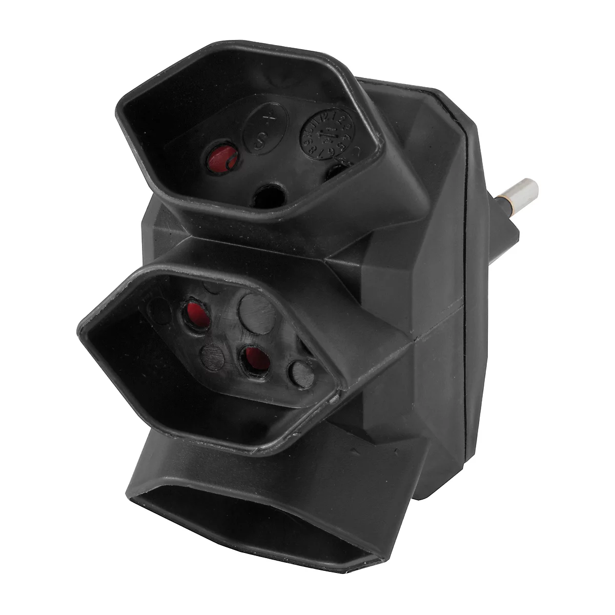 Bloc multiprise à 3 prises T13 Eco-Line, noir