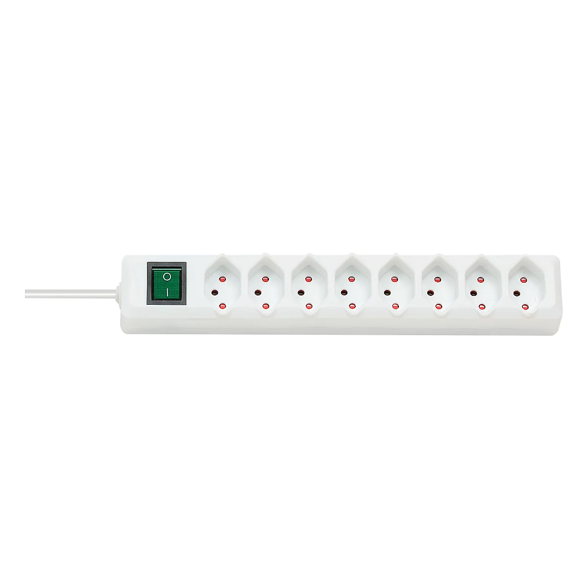 Bloc multiprise avec interrupteur Swiss-Line, 8 prises
