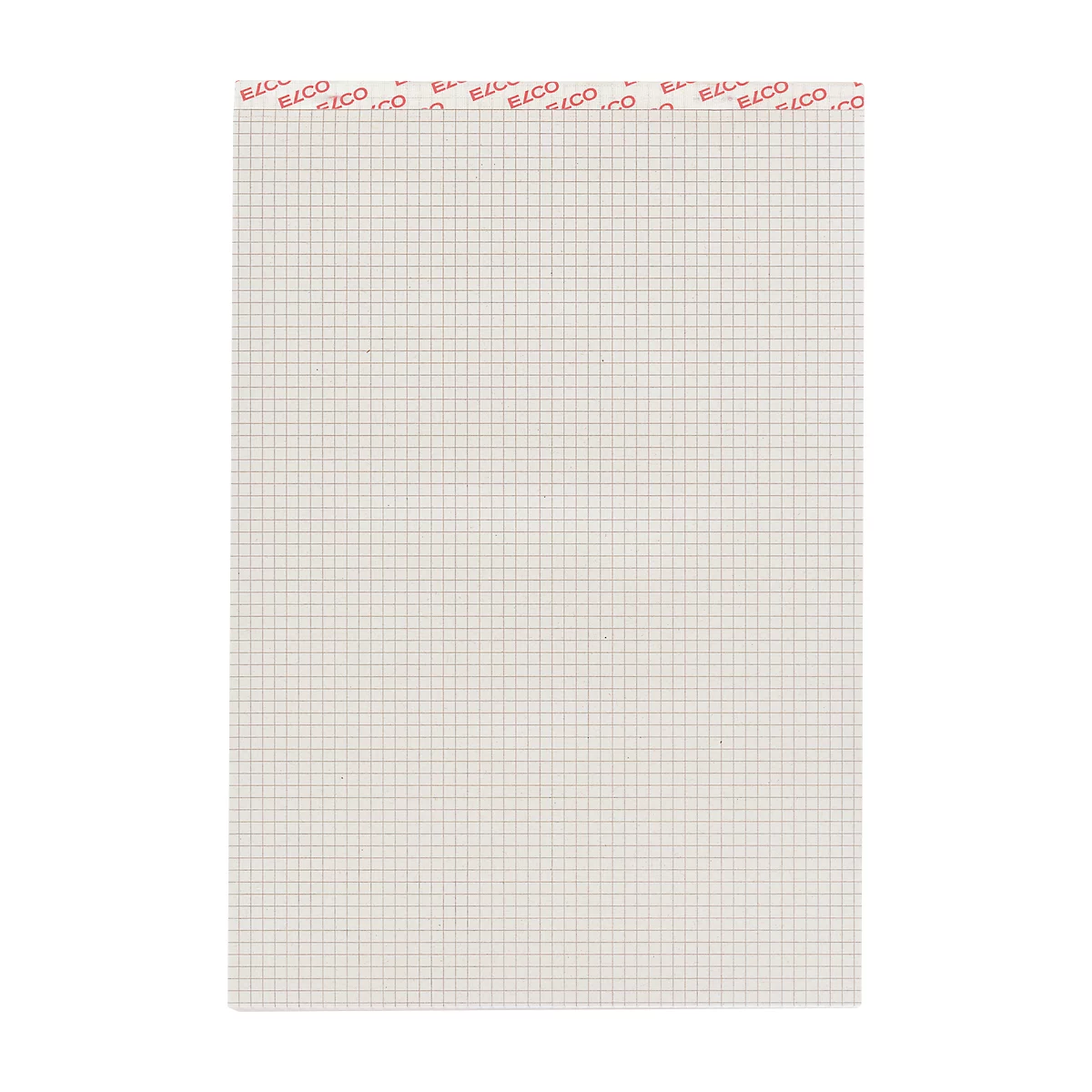 Bloc-notes ELCO, quadrillé avec interlignes de 4 mm, format A4, 100 feuilles, gris