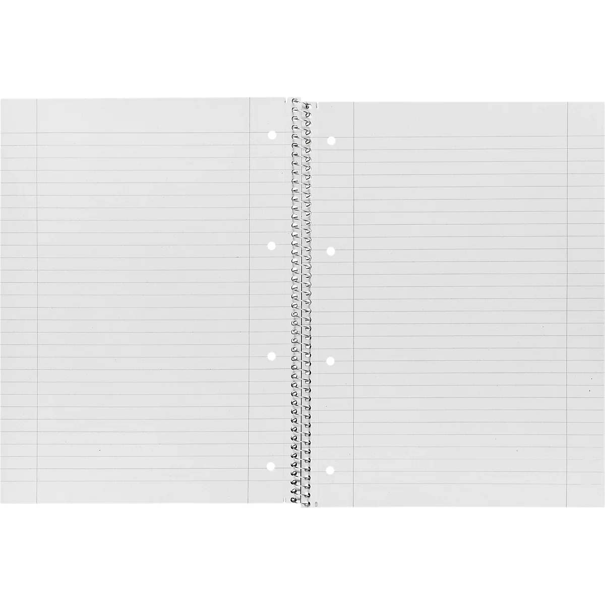 Bloc-notes LANDRÉ Recycling, 80 feuilles, DIN A4+, 70 g/m², 4 perforations, reliure à spirales, OPTIK PAPER®, linéature 27, bleu
