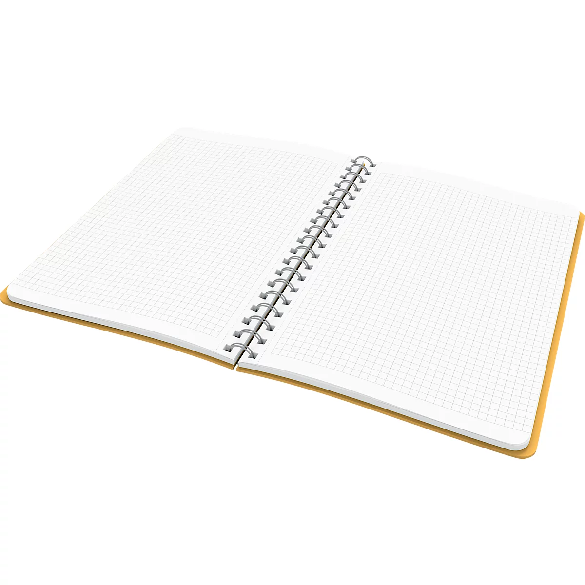 Bloc-notes Leitz Cosy, DIN B5, quadrillé, reliure spirale, papier 100 g/m², 80 feuilles, jaune