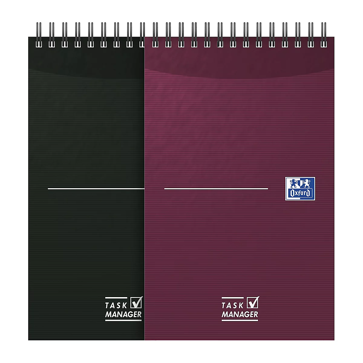 Bloc-notes Oxford Essentials Task Manager, 70 feuilles, 125×200mm, Optik Paper®, reliure à double spirale, assorti. couleurs, assorti, 5 pcs.