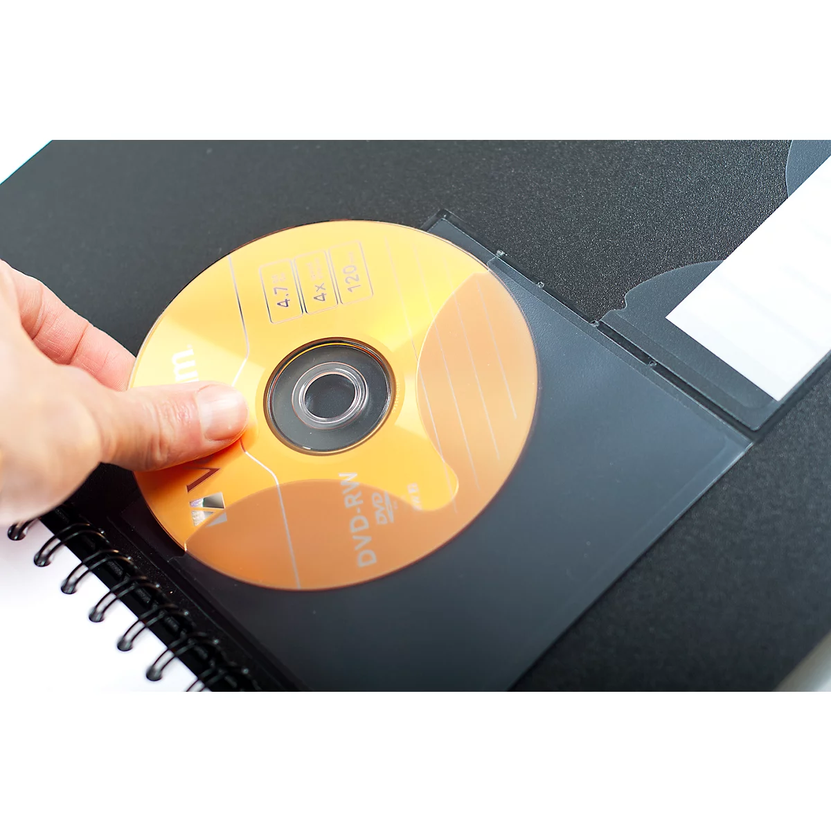 Bloc-notes Rhodia ExaBook, 80 feuilles, DIN A4+, 90 g/m², reliure à double spirale, intercalaires, règle, poche intérieure, quadrillé, avec marge et cadre