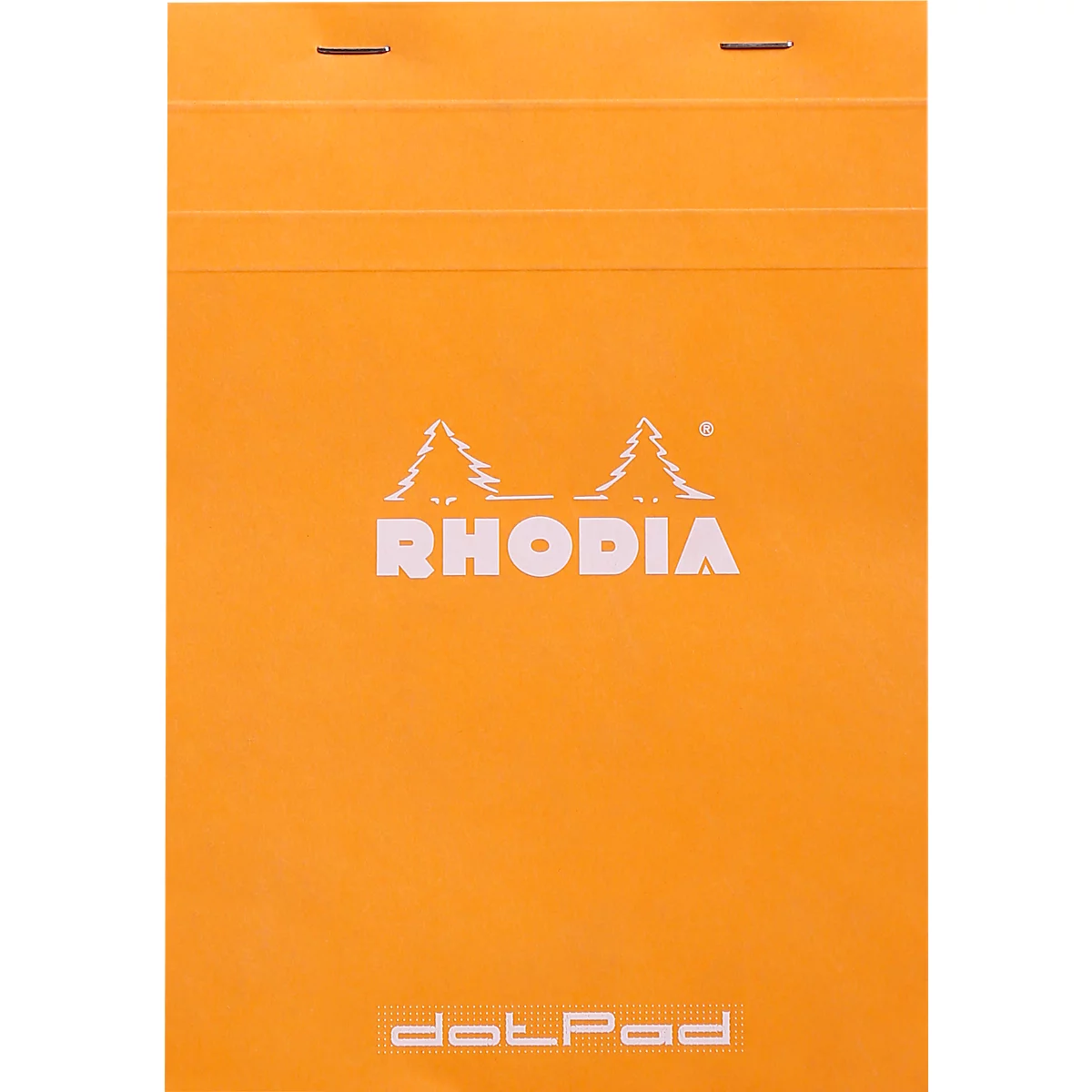 Bloc-notes Rhodia No.16, DIN A5, 80 feuilles, agrafé, dos cartonné, 80 g/m², pointillé, orange