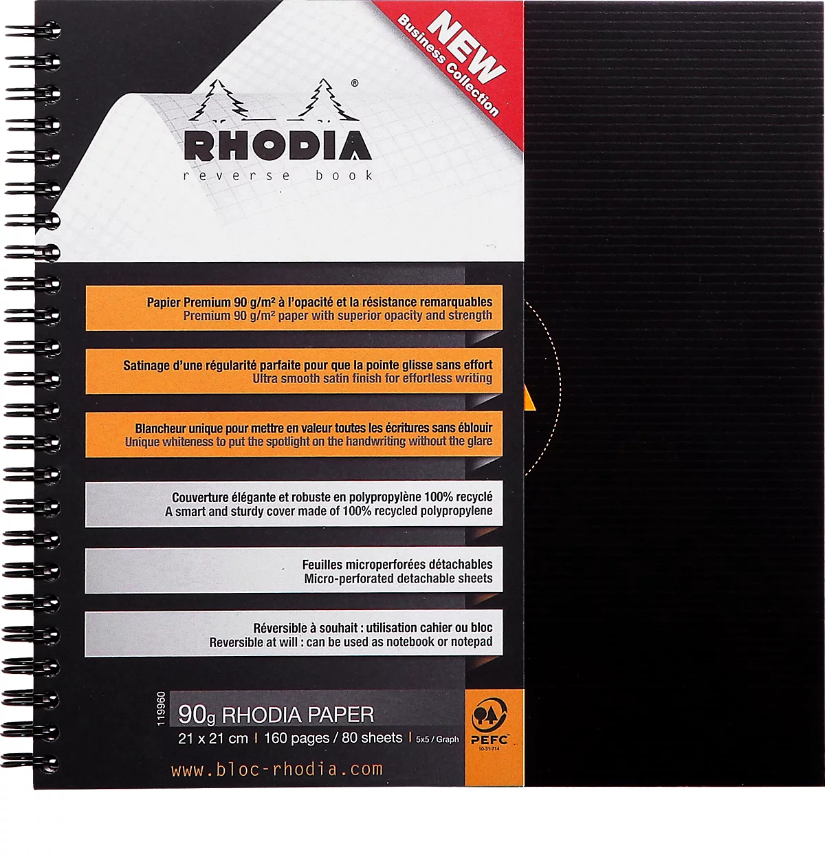 Bloc-notes Rhodia - Quadrillé