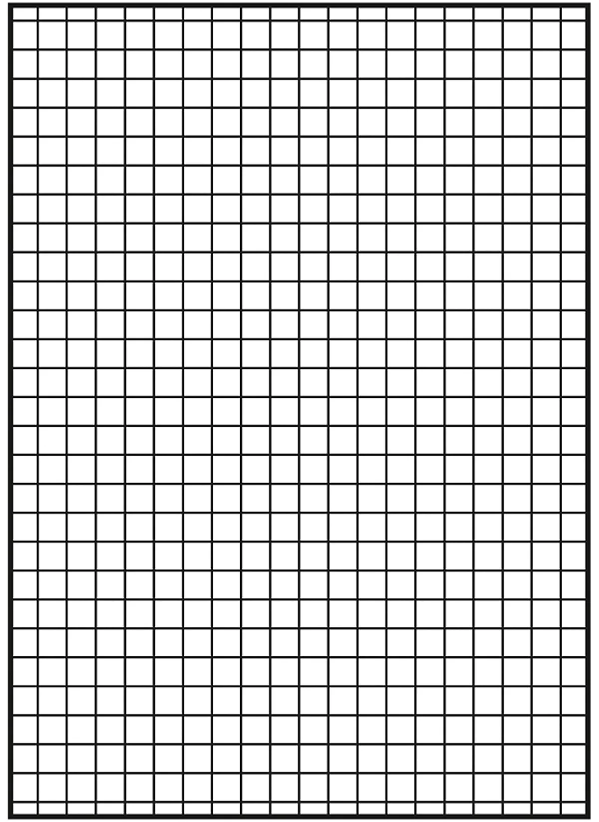 Recharge de papier graphique quadrillé ARC A4 50 feuilles blanches (bloc 50  feuilles) - La Poste