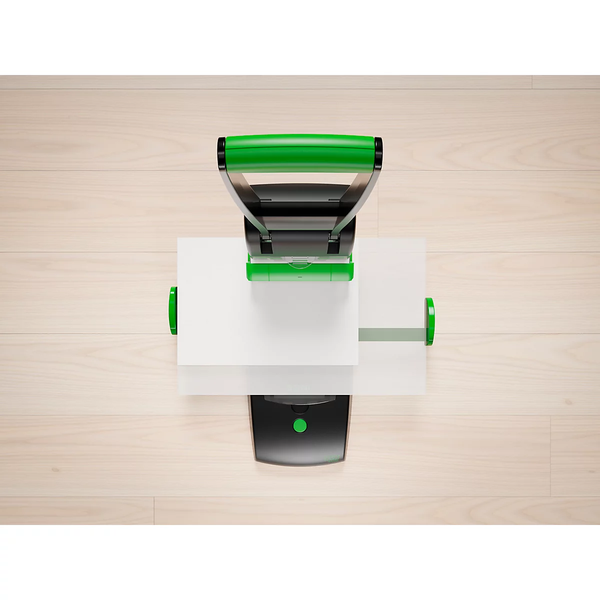 Blocklocher NOVUS B 2200 re+new, für 2- & 4-fach Lochung, bis zu 200 Blatt, Auto-Papieranschlag, DIN-Arretierung, Vollmetall & Recycling-Kunststoff