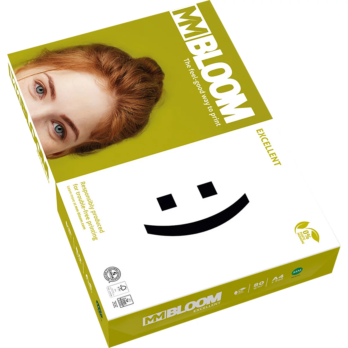 Bloom Excellent Kopierpapier, DIN A4, 80 g/m², hochweiss, 2500 Blatt